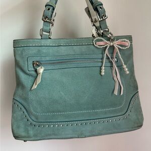 Vintage Coach Baby Blue Handbag